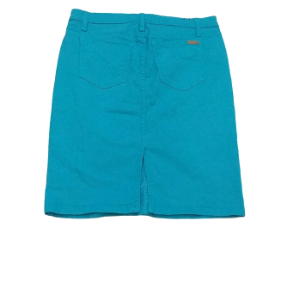 Joe's Jeans turquoise blue denim skirt